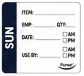 Food Prep Label Removable 75x49mm 250 per roll