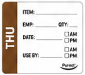 Food Prep Label Removable 75x49mm 250 per roll