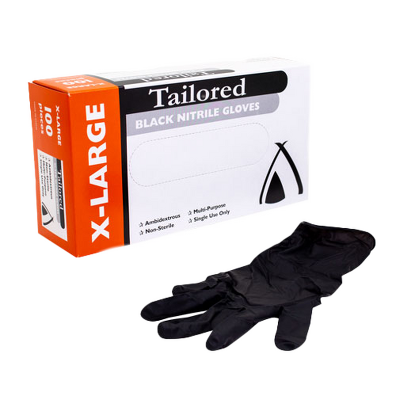 Gloves Nitrile Black Extra Large