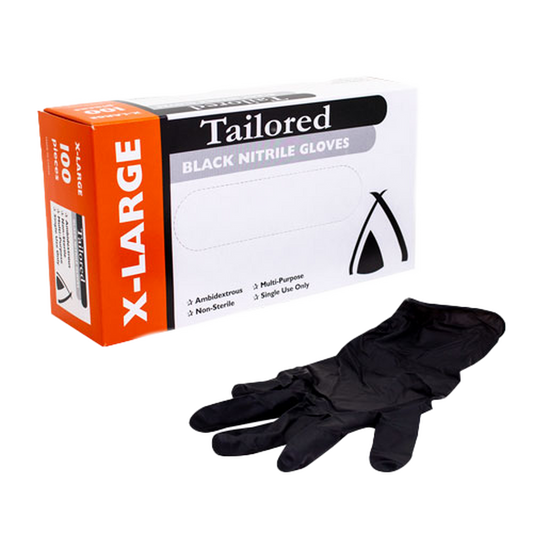 Gloves Nitrile Black Extra Large