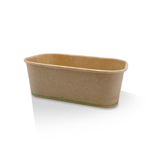 PLA Coated Kraft Rectangular Container 750ml