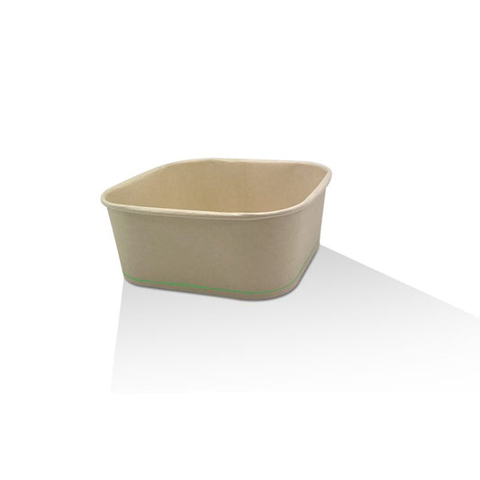 Bamboo Paper Square Container 1200ml
