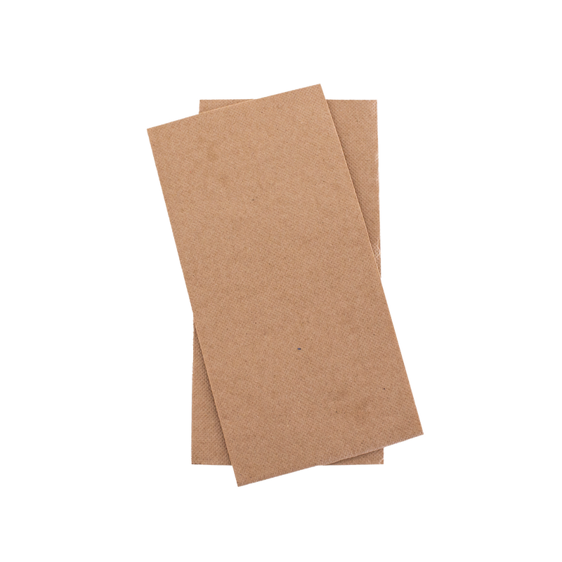 Quilted Brown FSC Dinner Napkin