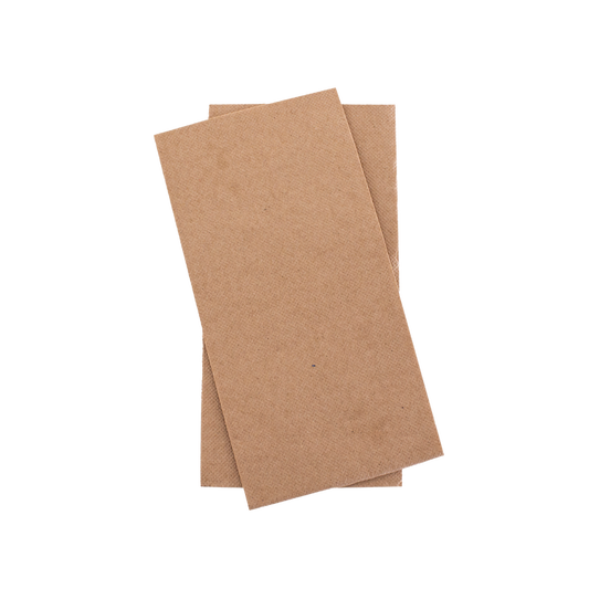 Quilted Brown FSC Dinner Napkin