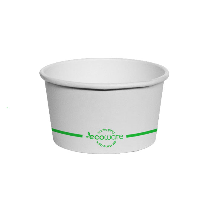 PLA Coated Paper Bowl White 16oz