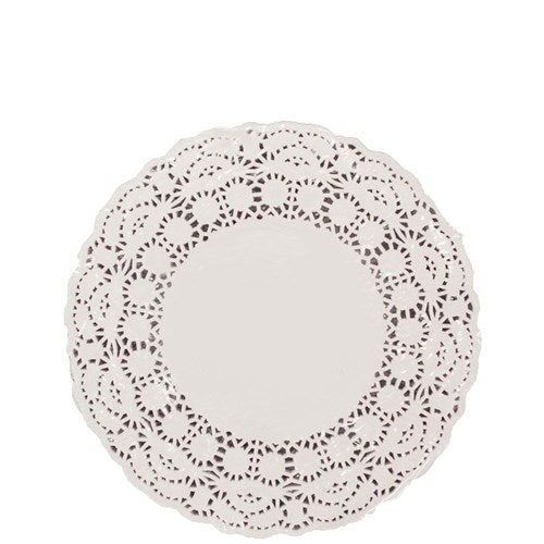 Doyley Paper Lace Round White 7.5 Inch