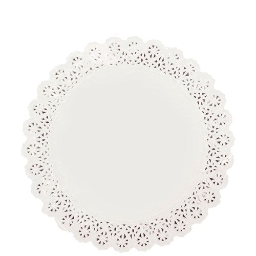 Doyley Paper Lace Round White 9 Inch