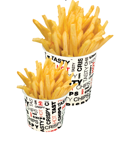Paper Chip Cup Large 12oz Deli Print