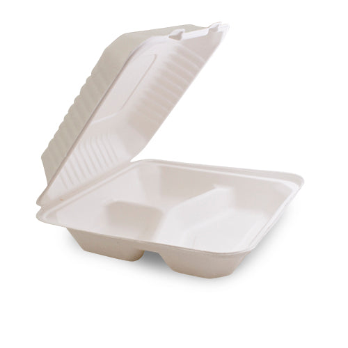Sugarcane Clam 9x9 3- Compartment