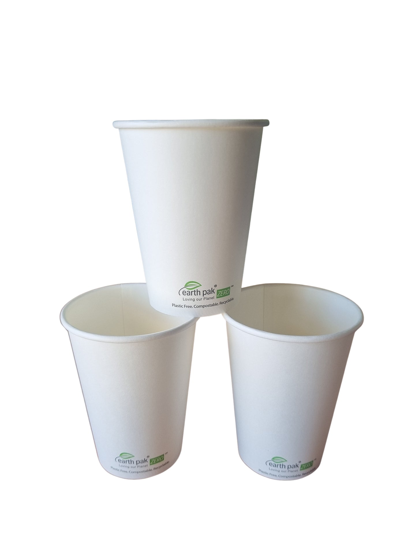 12oz White Single Wall Coffee Cup